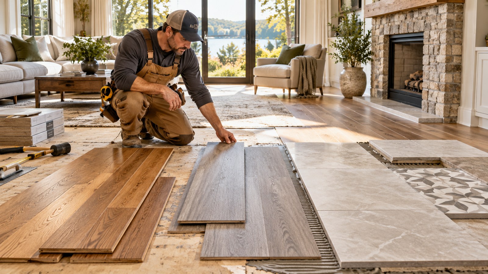 Flooring Installation Economics: Hardwood, LVP, and Tile Unit Costs