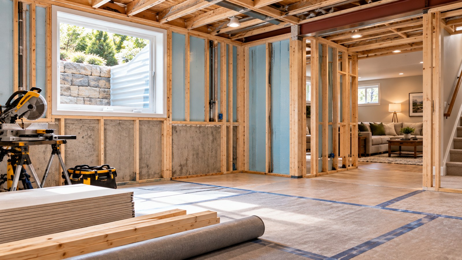 Basement Finishing Line-Item Matrix: Concrete to Living Space
