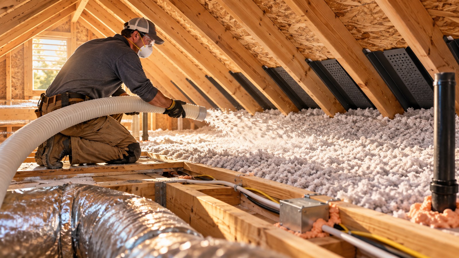 Attic Insulation R-Value Upgrade & Energy Yield Payback Model