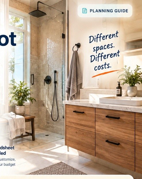 Bathroom Renovation Cost Engineering: Tile, Fixtures, and Plumbing Math