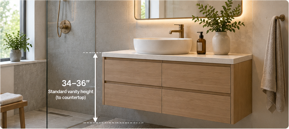 Standard Bathroom Vanity Height: What You Need to Know